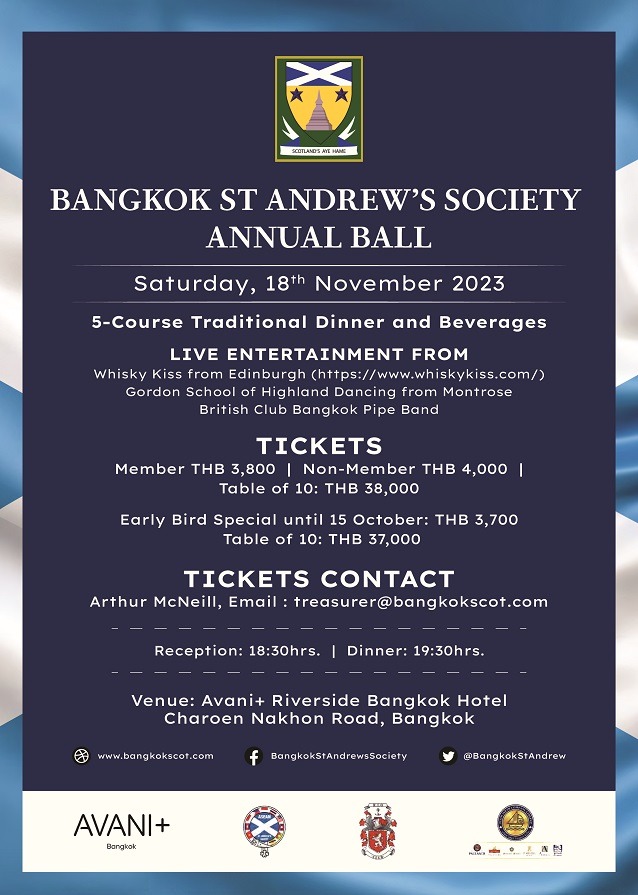 Bangkok St Andrew's Ball Poster 