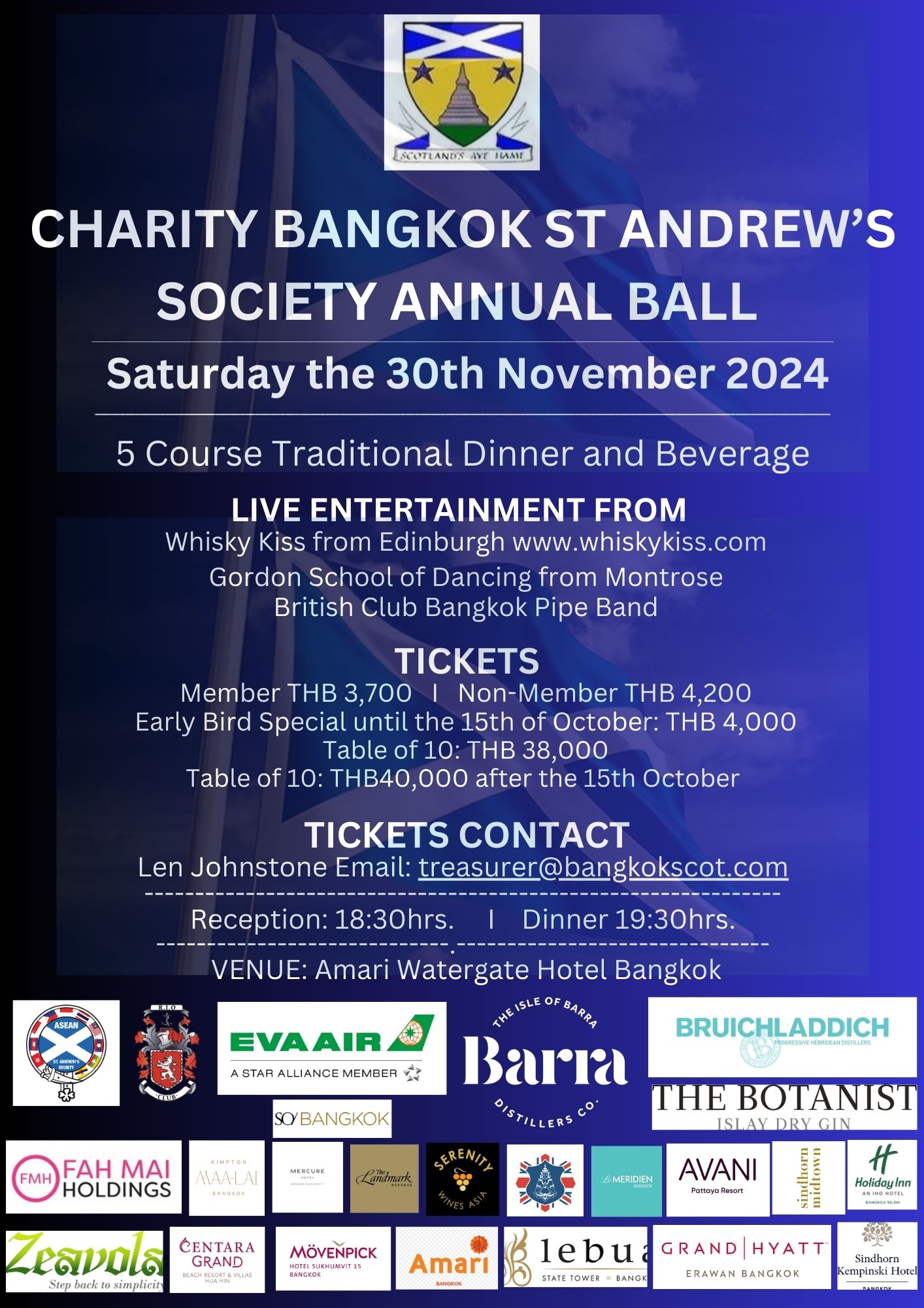 Bangkok St. Andrew’s Ball 2024 ASEAN St Andrew Society